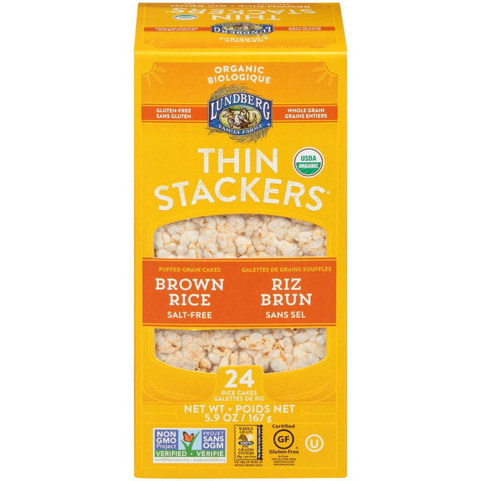 Lundberg Family Farms - Thinstackers - Salt Free - 167 g