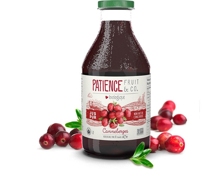 Patience Fruit & Co - Pure Cranberry Juice, 1 L