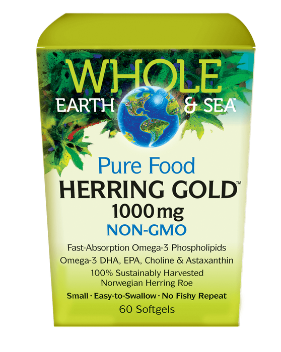 Whole Earth & Sea - Herring Gold 1000mg, 60 Soft Gels
