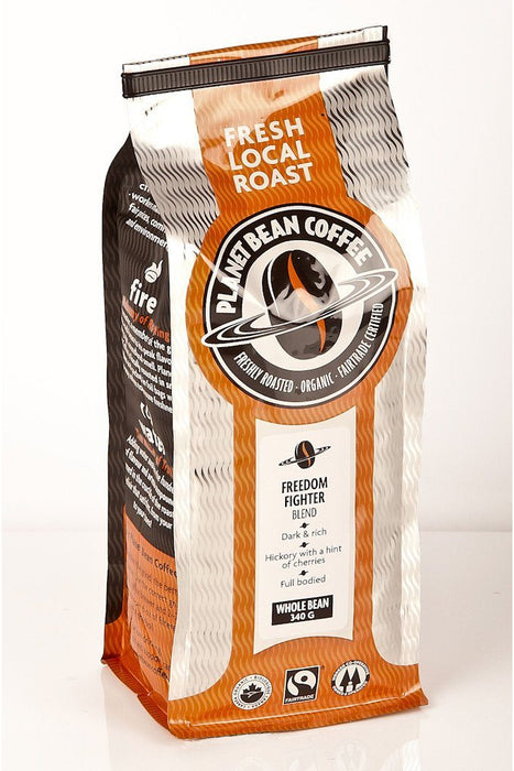 Planet Bean - Freedom Fighter Dark Roast Coffee, 340 g