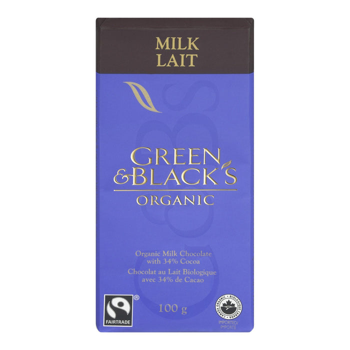 Green & Black's Organic - Milk Chocolate, 90 g