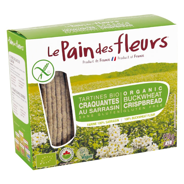 Le Pain des Fleurs - Organic Gluten-Free Buckwheat Crispbread, 150g