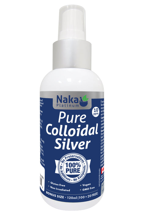 Naka Platinum - Colloidal Silver Spray 10ppm, 120ml