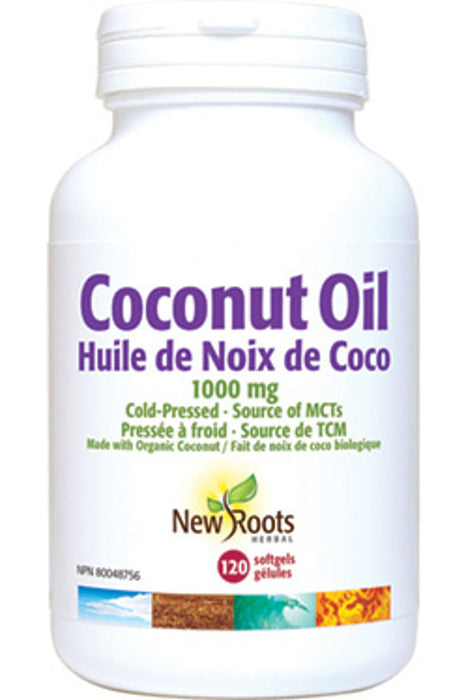 New Roots Herbal - Coconut Oil Organic, 120 SG