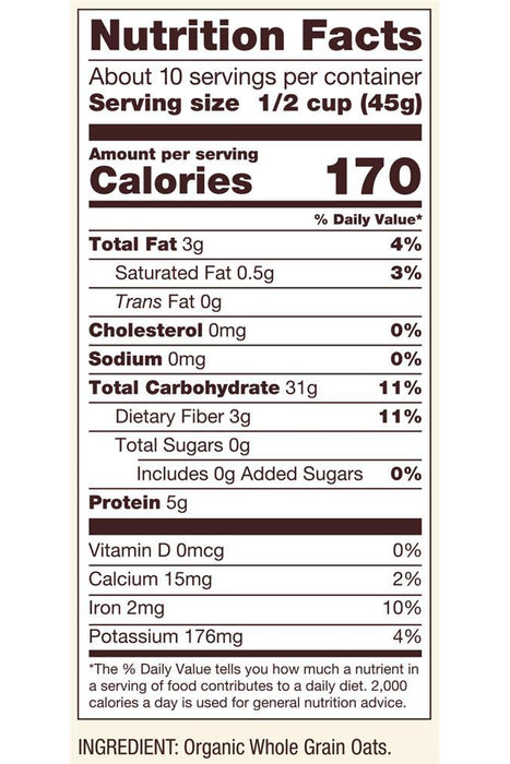 Bob's Red Mill - Organic Quick Cooking Rolled Oats, 453 g