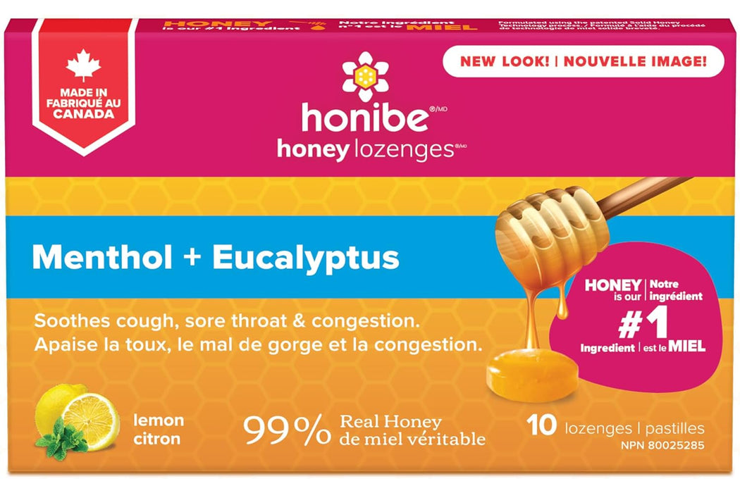 Honibe - Honey & Lemon Lozenges, 10 Count
