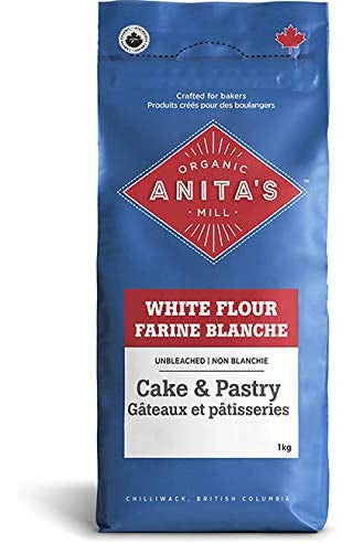 Anita's Organic Mill - Unbleached Cake and Pastry Flour, 1 kg