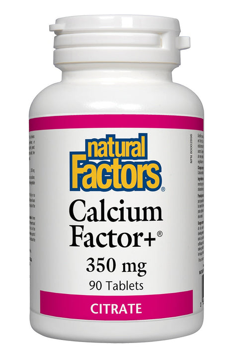 Natural Factors - Calcium Factor+® 350 mg, 90 tablets