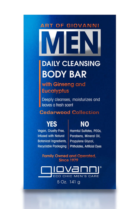 Giovanni - Men's Daily Cleansing Body Bar, 141 g