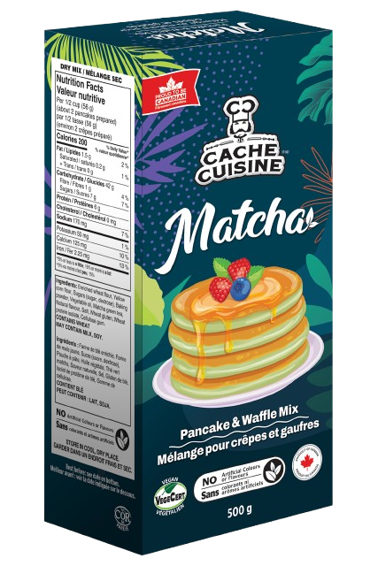Cache Cuisine - Matcha Pancake & Waffle Mix, 500 g