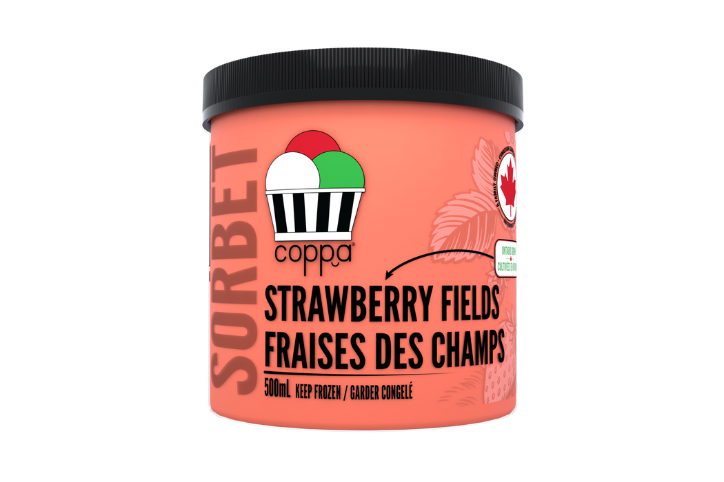 Coppa Gelato - Sorbet - Strawberry Fields, 500 mL