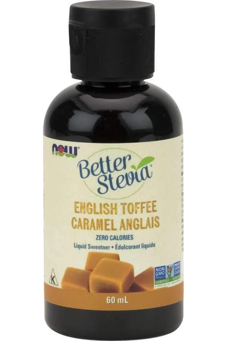 NOW Better Stevia English Toffee 60 mL