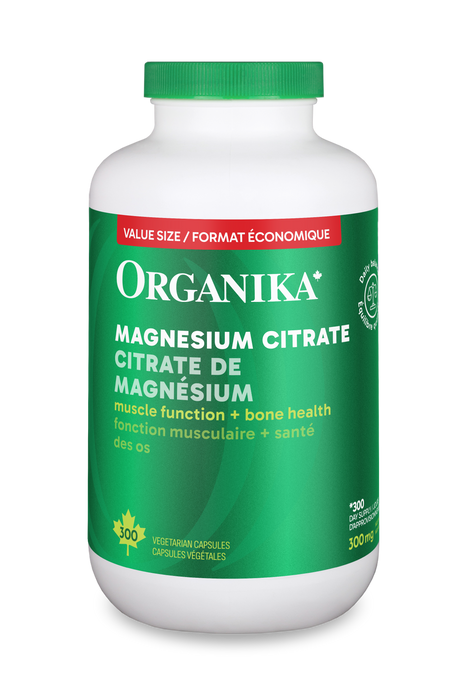 Organika - Magnesium Citrate, 300 Vcaps