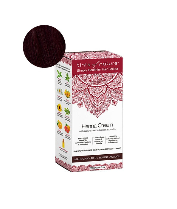Tints of Nature - Henna Cream, Mahogany Red, 70ml