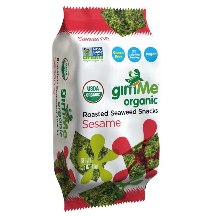 Gimme - Organic Roasted Seaweed Snack Sesame, 10 g