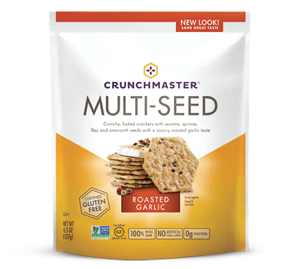 Crunchmaster - Roasted Garlic Multi-Seed Cracker, 128 g
