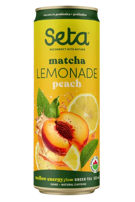 Seta Organic - Matcha Lemonade - Peach, 355 mL