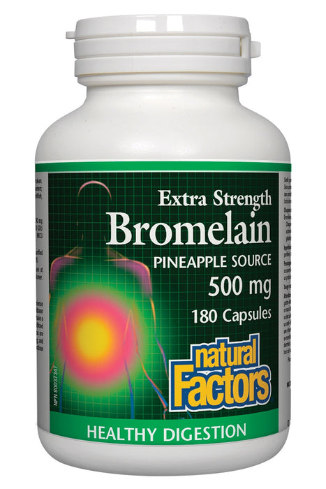 Natural Factors - Bromelain Extra Strength, 180 Capsules