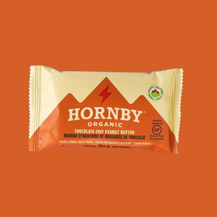 Hornby Organics - Organic Chocolate Chip Peanut Butter Energy Bar, 80 g