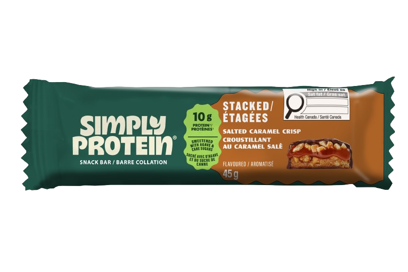 Simply Protein - Stacked Bar Salted Caramel Crisp, 45 g