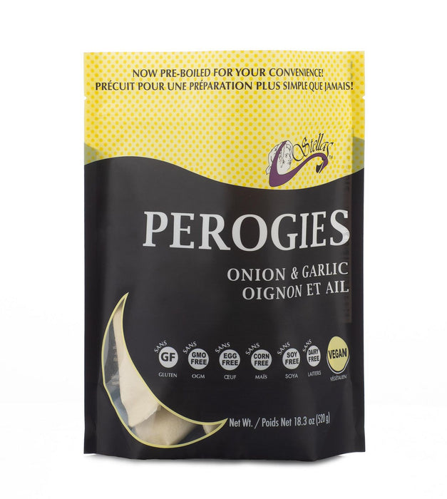 Stellas - Onion & Garlic Gluten Free Perogies, 520 g