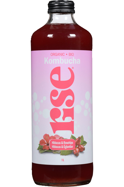 Rise Kombucha - Hibiscus & Rose Hips, 1 L