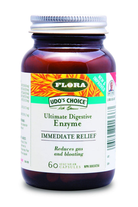 Flora - Immediate Relief Enzyme, 60 Caps