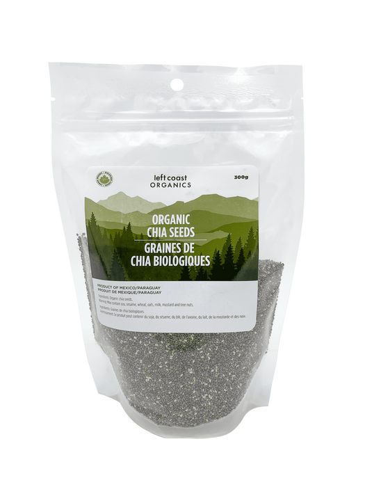 Left Coast Organics - Black Chia Seeds, 300 g