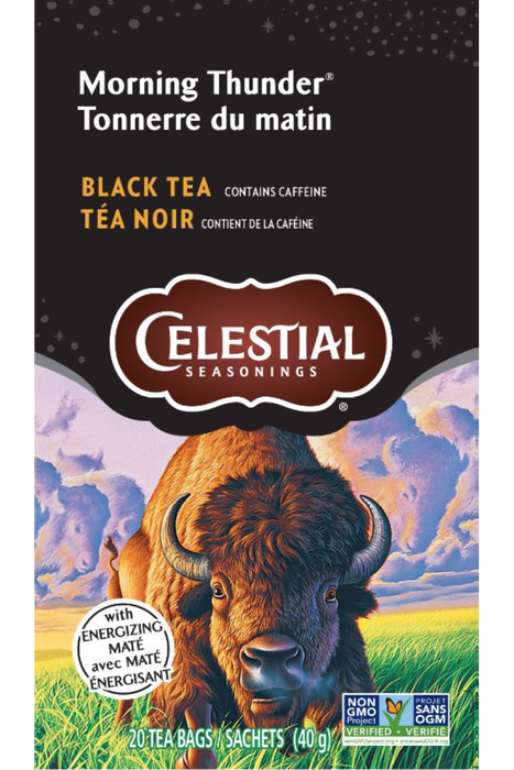 Celestial Seasonings - Black Tea Morning Thunder, 20 Count