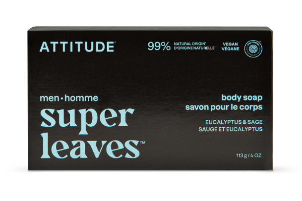 Attitude - Body Soap Bar Eucalyptus & Sage, 113 g