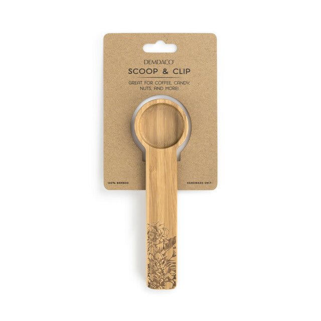 Demdaco - Scoop & Clip Wooden Spoon, Floral