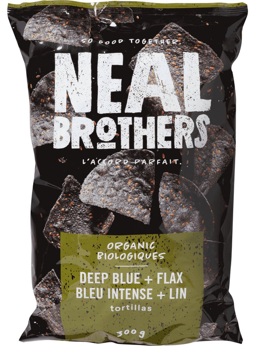 Neal Brothers - Organic Deep Blue Tortilla Chips With Flax, 300 g