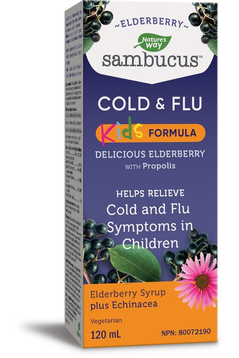 Nature's Way - Sambucus Kids Cold & Flu Syrup, 120 mL