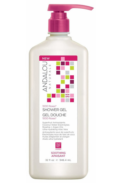 Andalou Naturals - 1000 Roses Shower Gel, 946ML