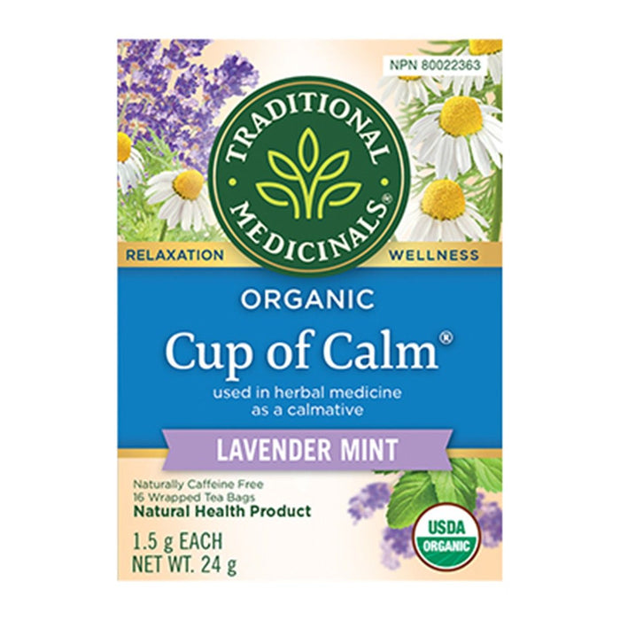 Traditional Medicinals - Organic Cup of Calm Tea, 16 Count