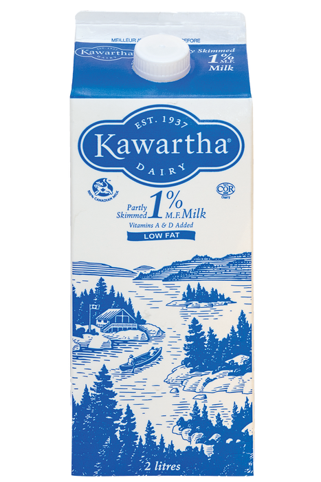 Kawartha Dairy - 1% Milk, 2 L