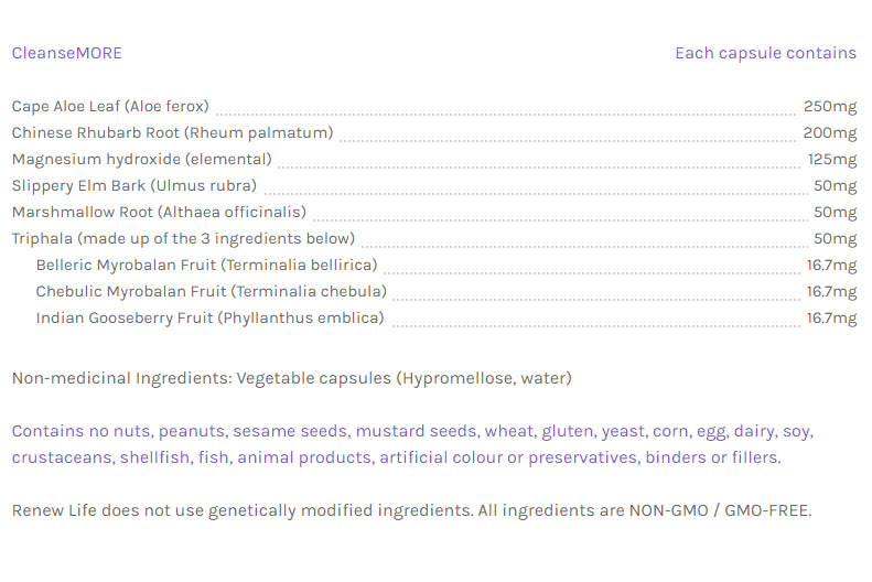 Renew Life - CleanseMore, 120 Caps