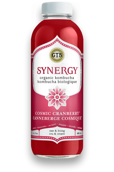 GT's Organic - Cosmic Cranberry Kombucha Drink, 480ml