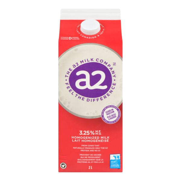 a2 Milk Company - 3.25% Homogonized Milk, 2 L — Goodness Me!