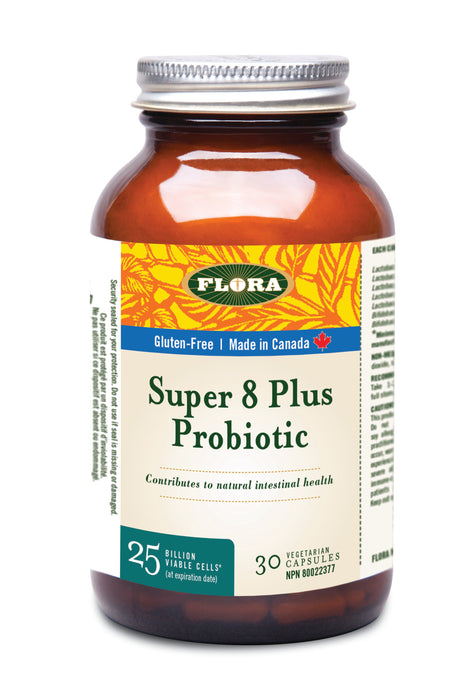 Flora  - Super 8 Plus Probiotic, 30 Caps