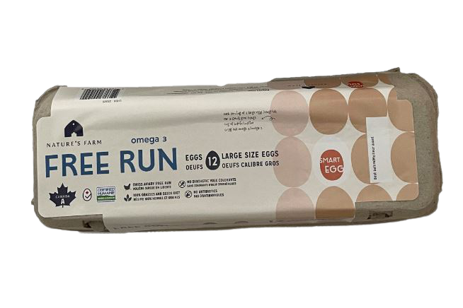 Nature's Farm - Free Run Omega 3 - Large, 12 Count