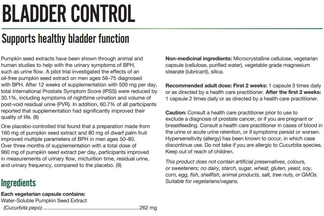 Ultimate - Bladder Control, 60 VCaps