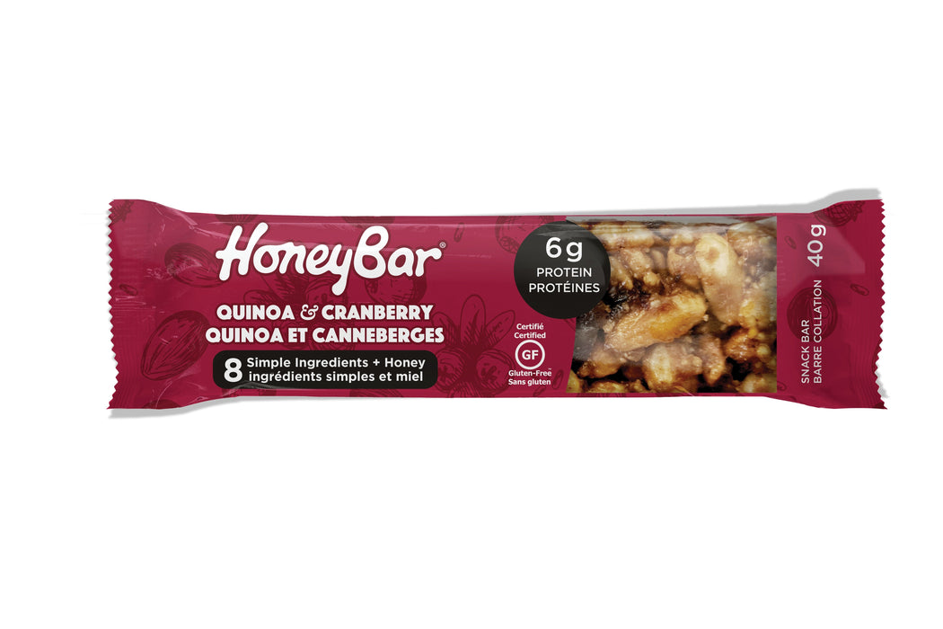 Honeybar - Quinoa & Cranberry, 40 g