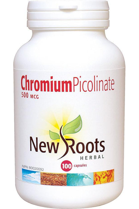 New Roots Herbal - Chromium Picolinate 500mcg, 100 capsules