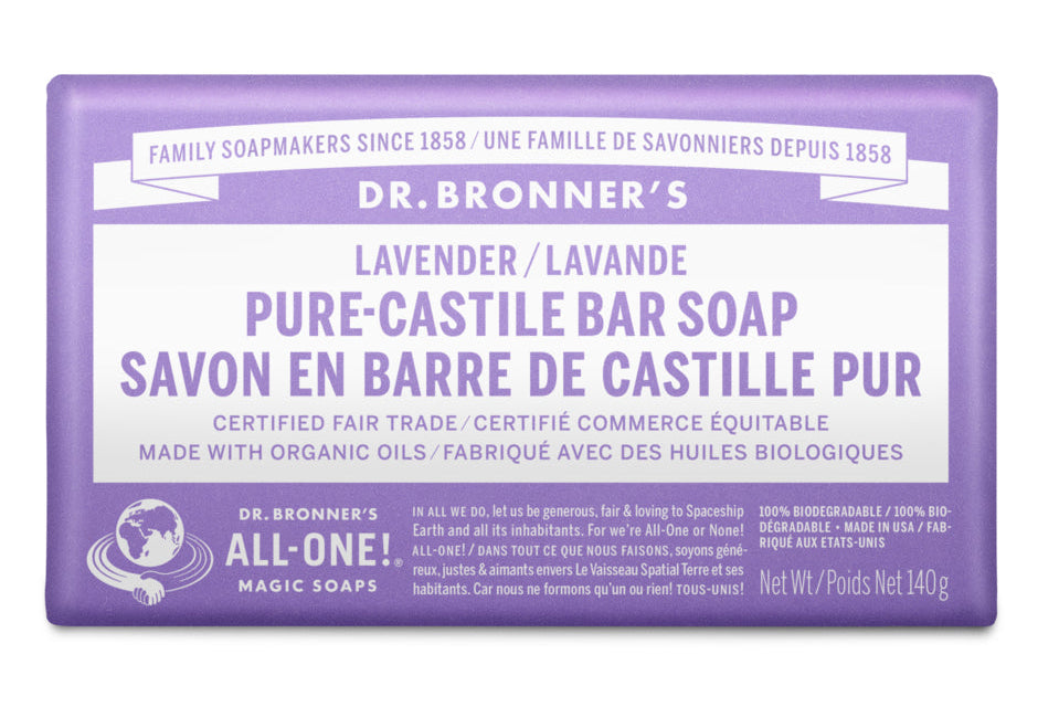 Dr. Bronner's - Lavender Bar Soap, 140g