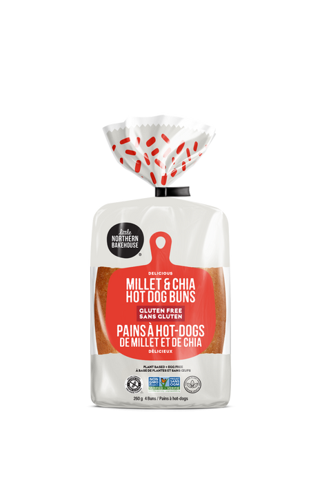 Little Northern bakehouse - GF Hot Dog Buns - Millet & Chia, 260 g