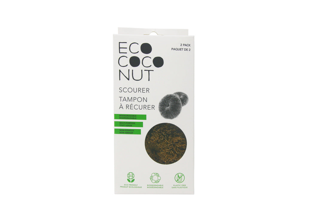EcoCoconut - Twin Pack Scourers, 2 Pack