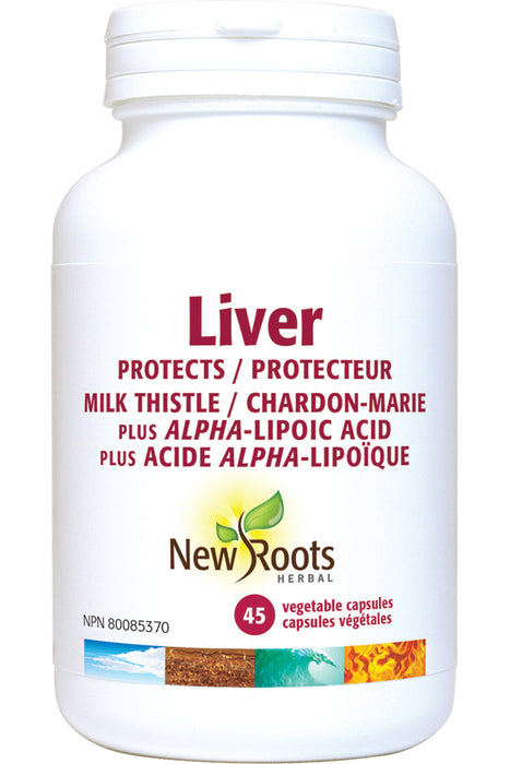 New Roots Herbal - Liver - Milk Thistle, 45 CAPS