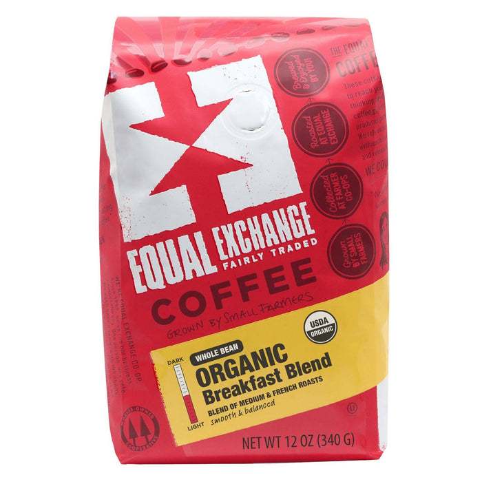 Equal Exchange - Organic Breakfast Blend - Whole Bean, 340 g