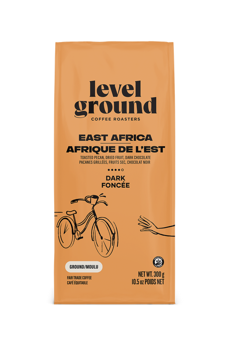 Level Ground Trading Ltd. - East Africa Dark Roast - Ground, 300 g
